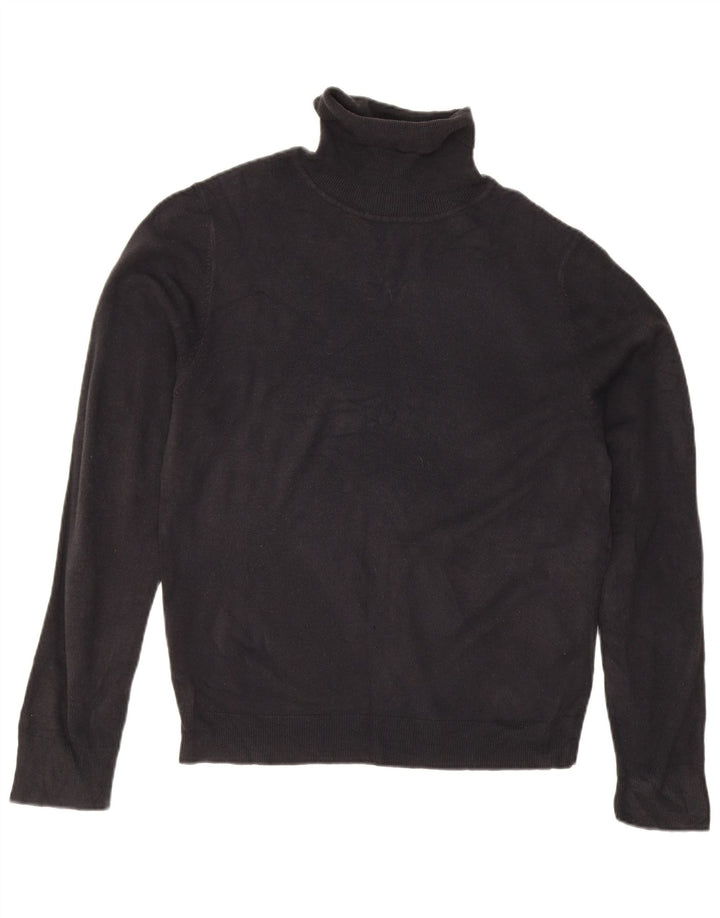 Marks & Spencer Herre Blue Harbor Rullehalstrøje trøje Medium Sort