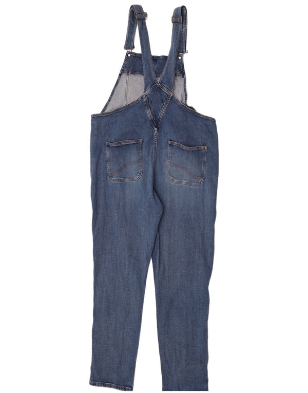 Fat Face Dame Lewis Dungarees Slim Jeans UK 16 Large W36 L32 Blue Bomuld