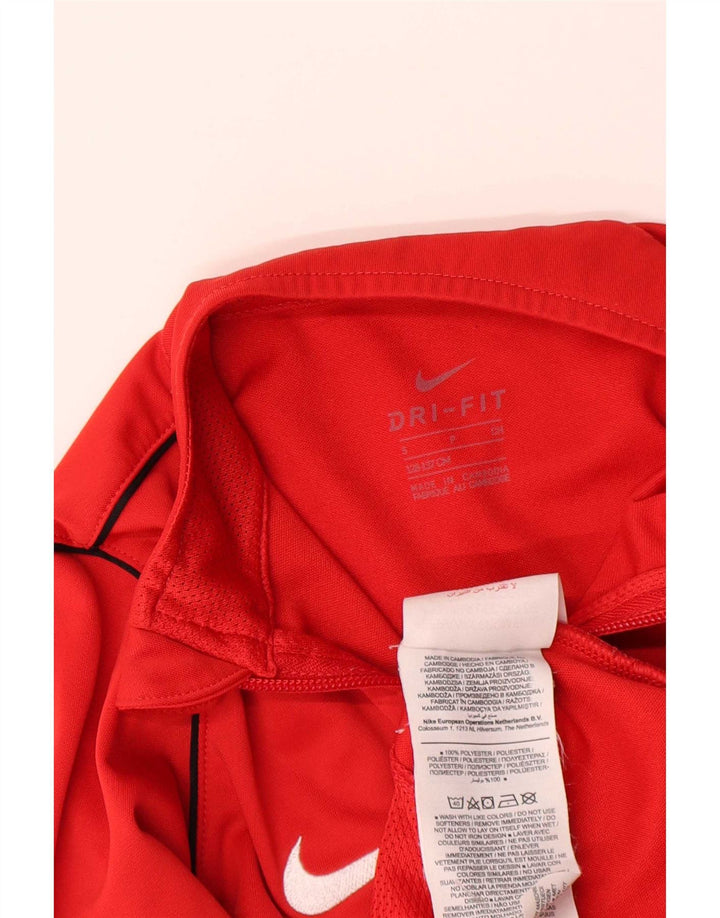 Nike drenge Dri Fit træningsdragt topjakke 8-9 år Lille rød polyester