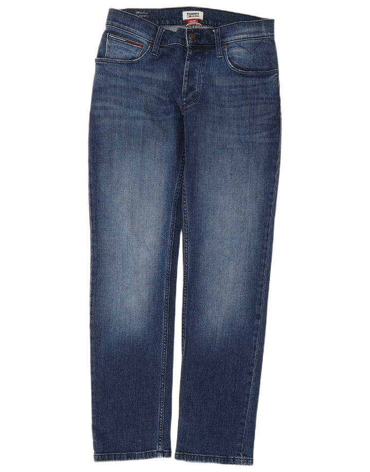 TOMMY HILFIGER Straight jeans til mænd W30 L32 blå bomuld