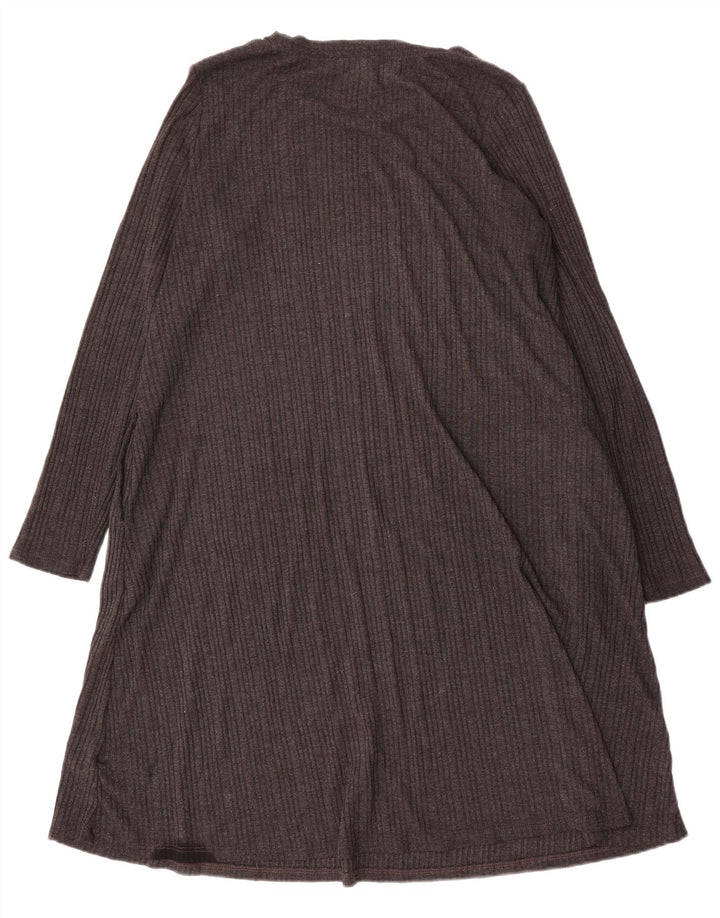 Marks & Spencer Dame Langærmet Jumper Kjole UK 18 XL Grå Polyester