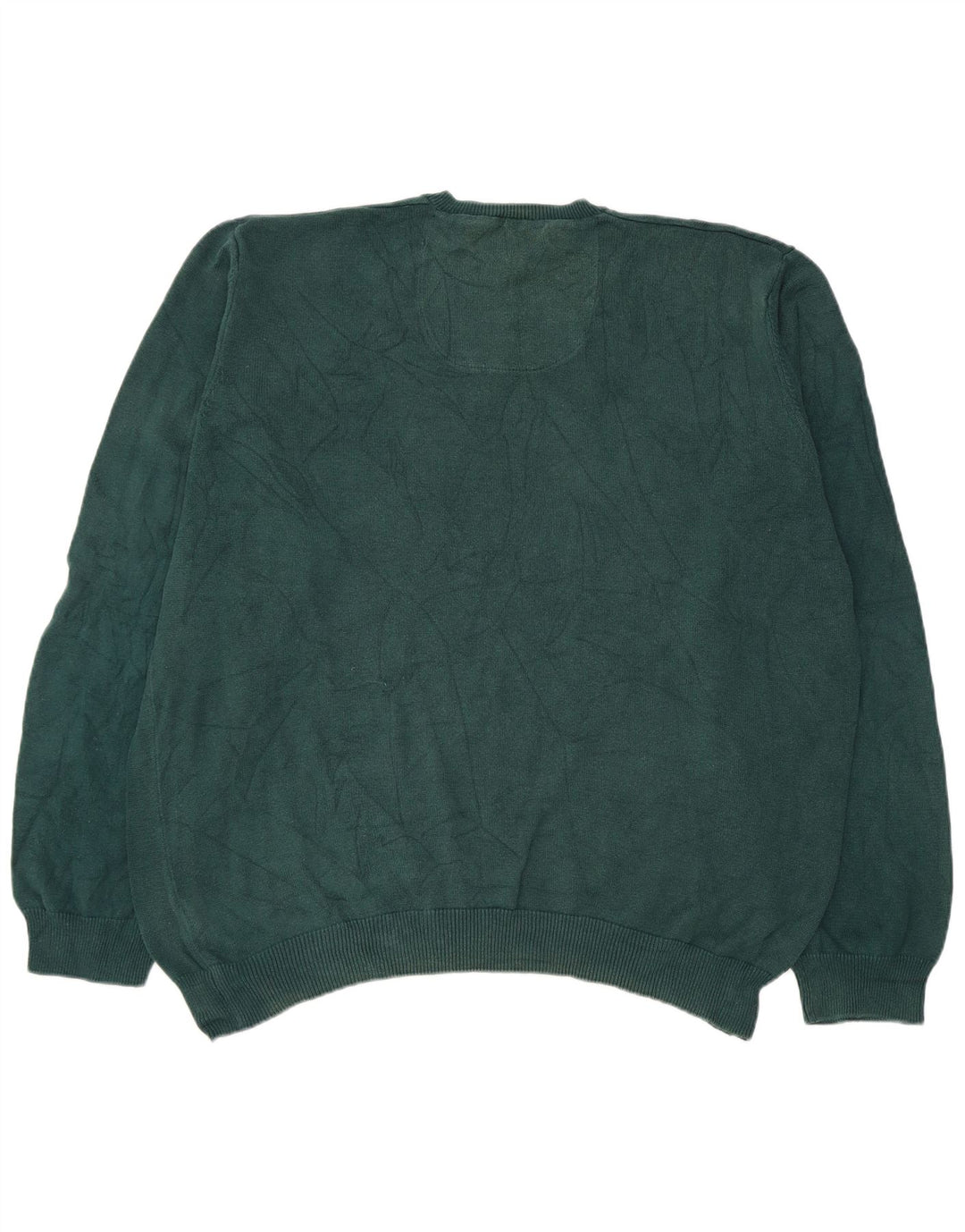 Marks & Spencer Herre Regular Fit V-hals sweater 2XL Grøn bomuld