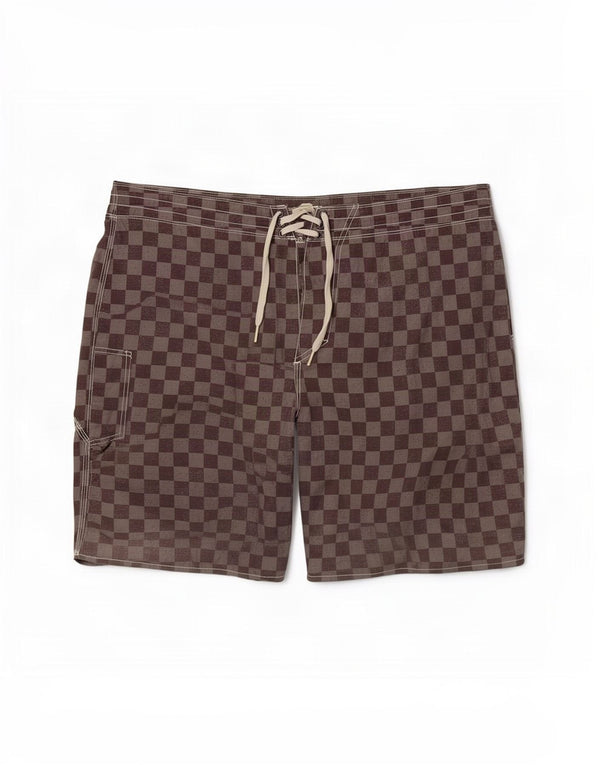 Vans Mens Swimming Shorts Large Grey Geometric