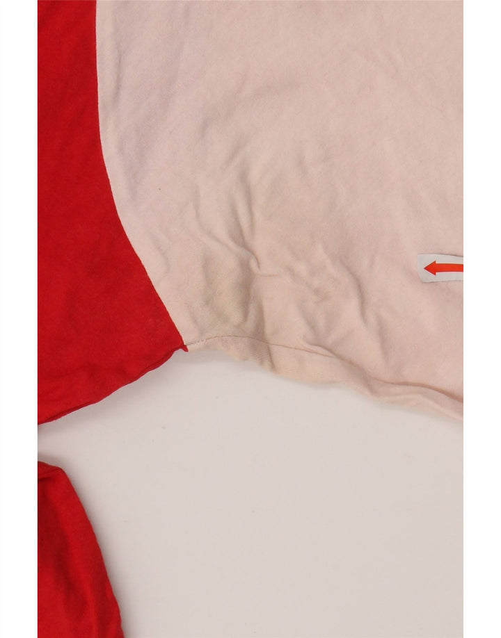 PUMA Grafisk T-shirt top til kvinder DK 18 XL Rød Colourblock