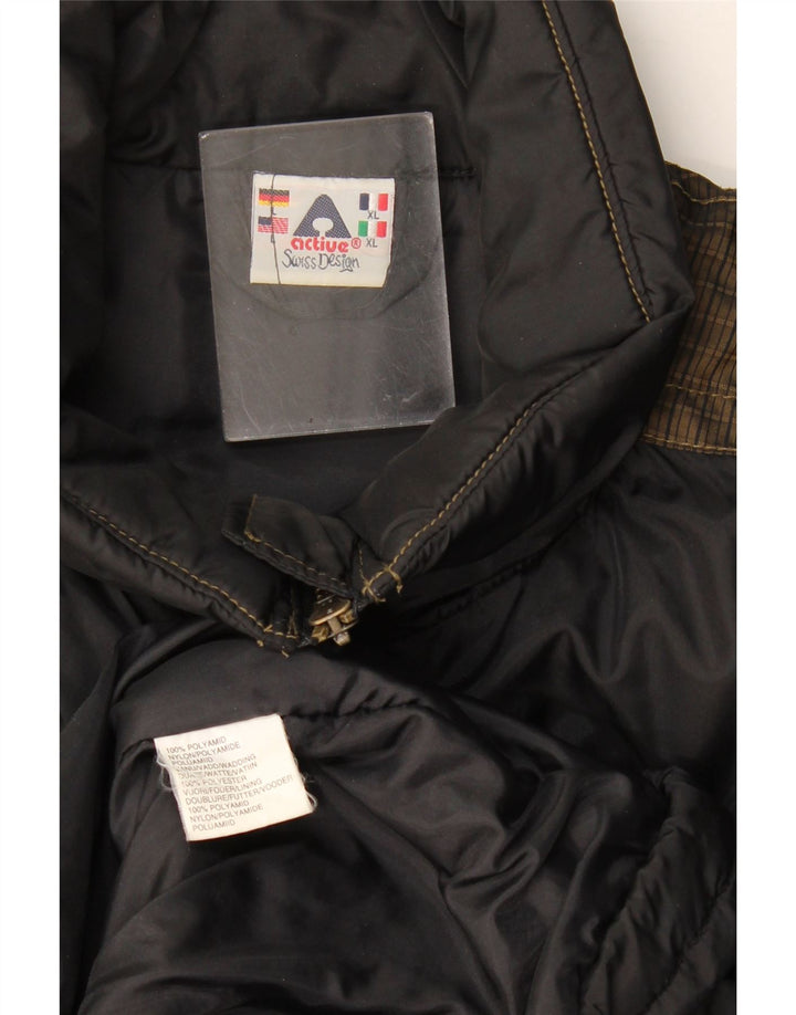 Active Windbreaker Jacket til mænd UK 42 XL Sort blomstret polyamid
