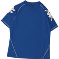 Kappa Herre Grafisk T-Shirt Top Stor Blå Polyester