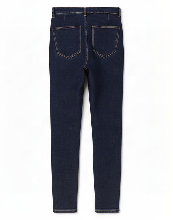 Zara Dame Skinny Jeans EU 40 Medium W30 L28 Marineblå Bomuld