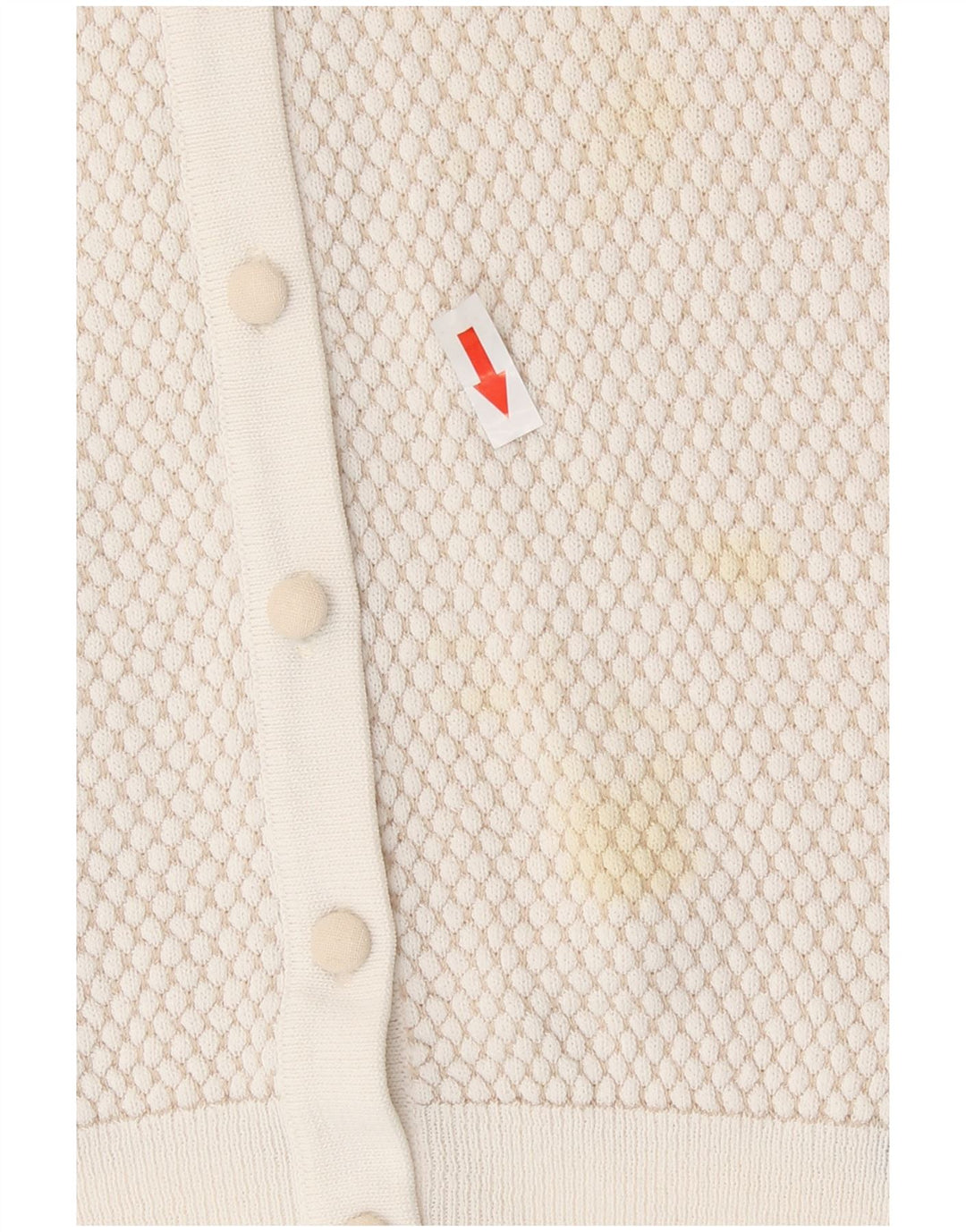 Zara Dame Cardigan Sweater UK 14 Stor Beige Viscose