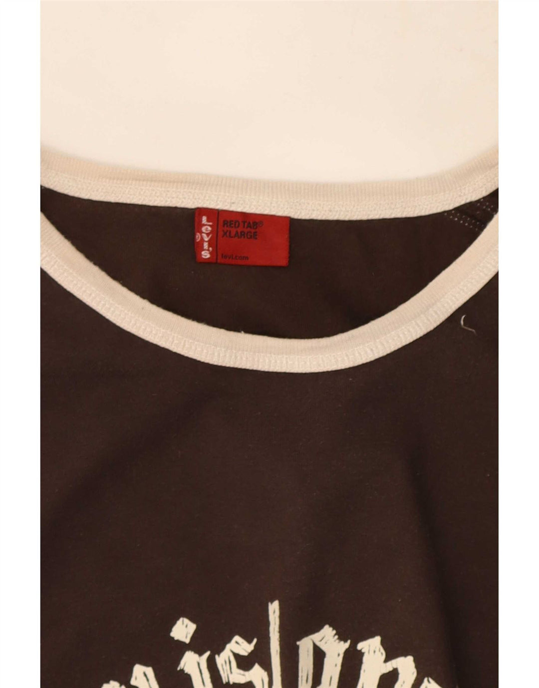 Levi's Herre grafisk top Langærmet XL Brun Colourblock