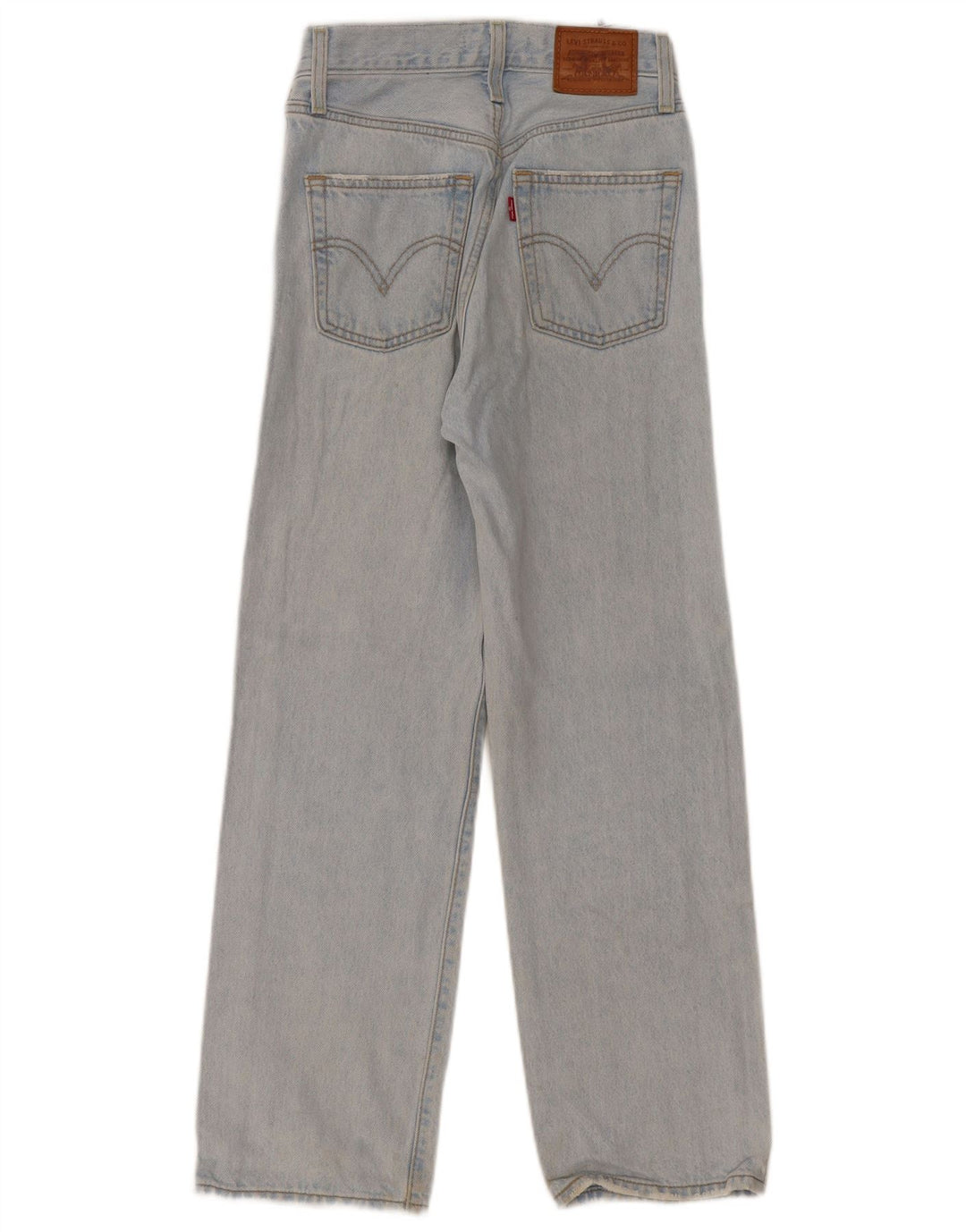 Levi's Dame Ribcage Straight Jeans W23 L27 Blå Bomuld