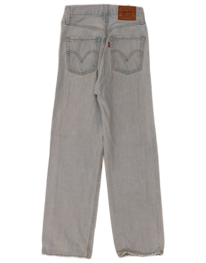 Levi's Dame Ribcage Straight Jeans W23 L27 Blå Bomuld