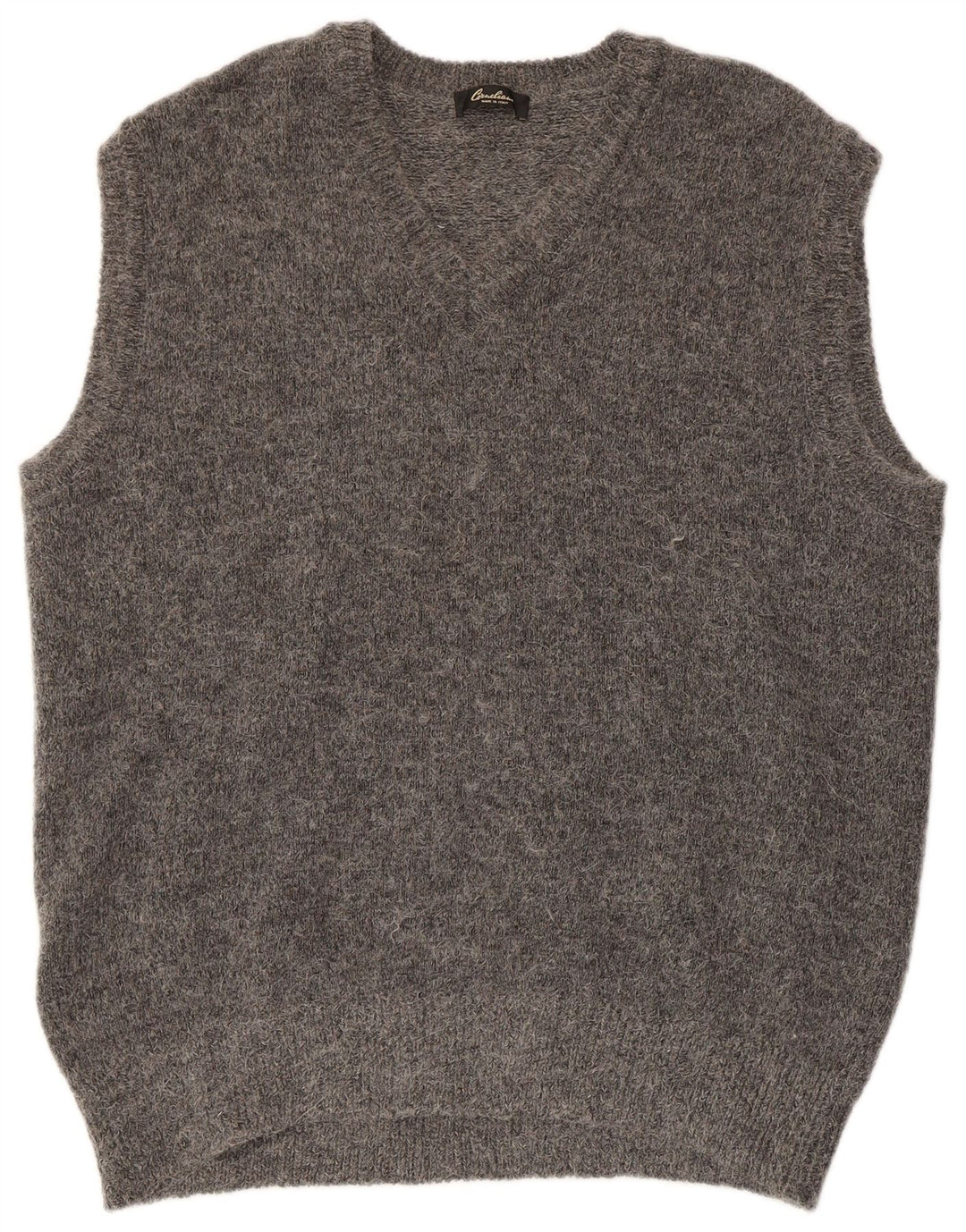 CORNELIANI Herrevest Tank Top 2XL Grå Alpacauld