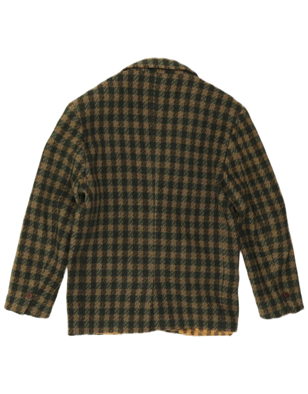DUK Herre 2 Button Blazer Jacket UK 38 Medium Green Check