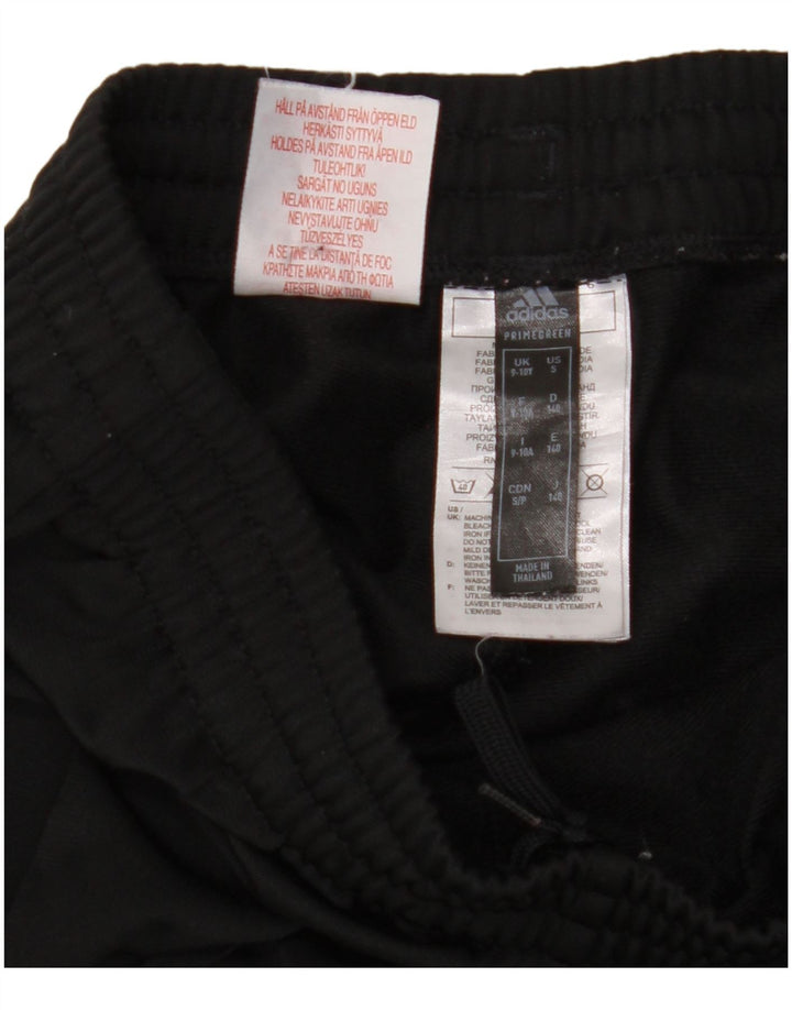 ADIDAS Boys Primegreen Tracksuit Bukser Joggers 9-10 år Sort