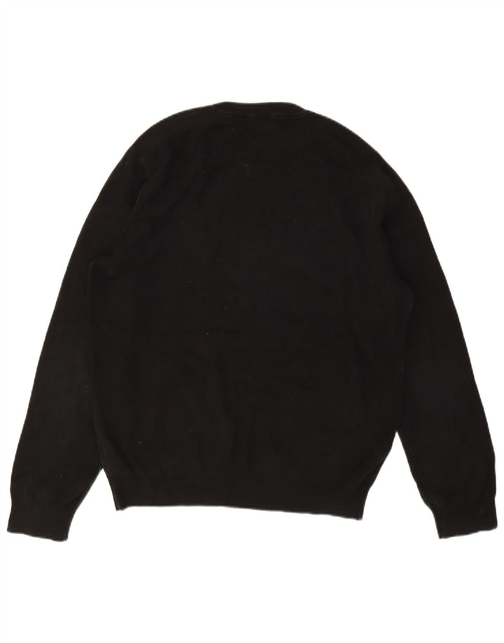 Cos Herre sweater med rund hals, medium sort bomuld