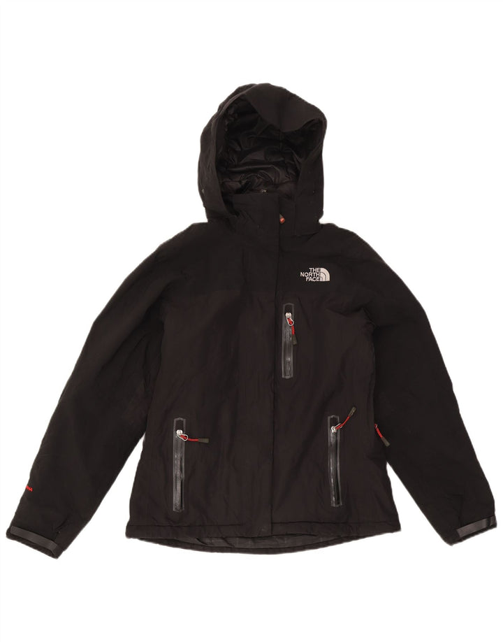 The North Face Regnjakke med hætte til kvinder UK 10 Lille sort nylon