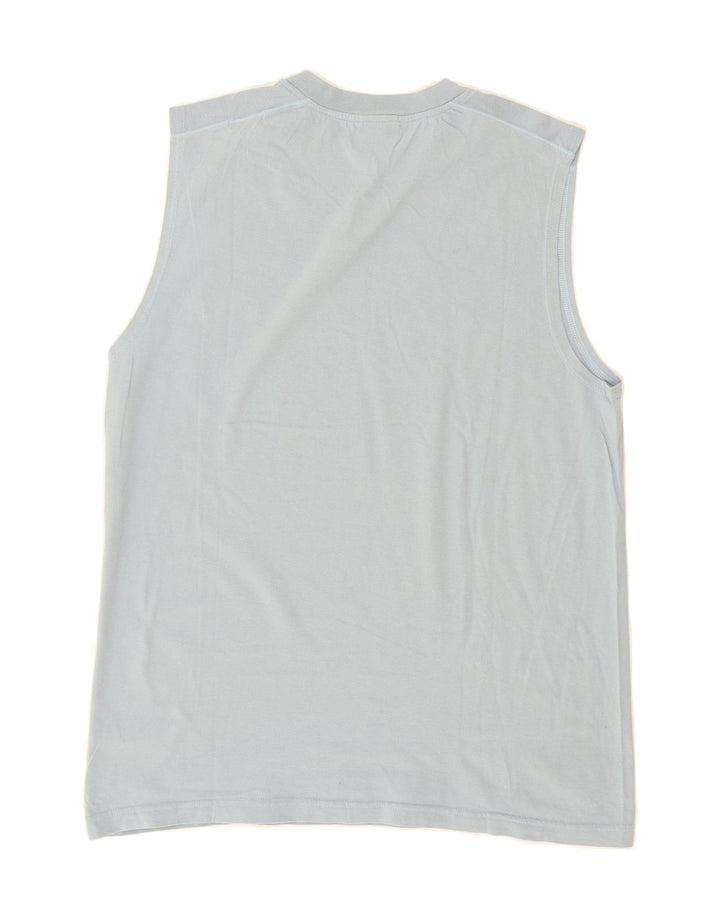 DIADORA Mens Graphic Vest Top XL Blue Cotton Vintage Diadora and Second-Hand Diadora from Messina Hembry 