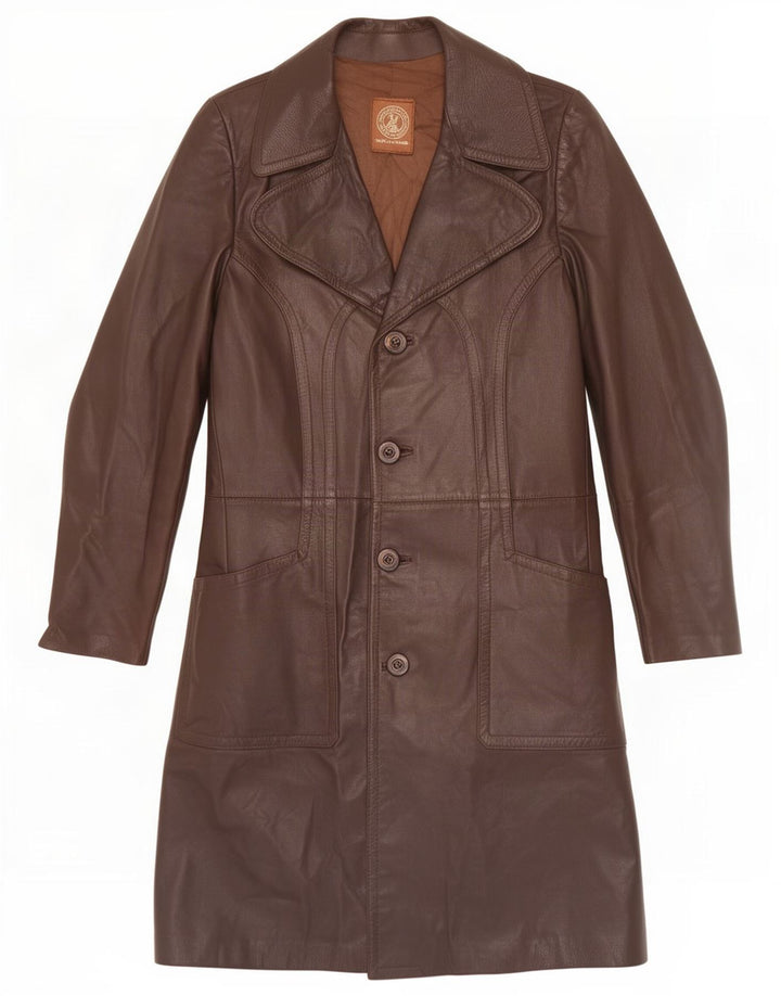 Vintage herre læderfrakke UK 36 Small Brown