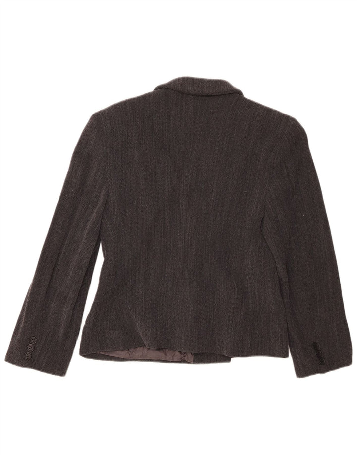 Giorgio Armani Dame Blazer Jacket IT 42 Medium Grey Pinstripe