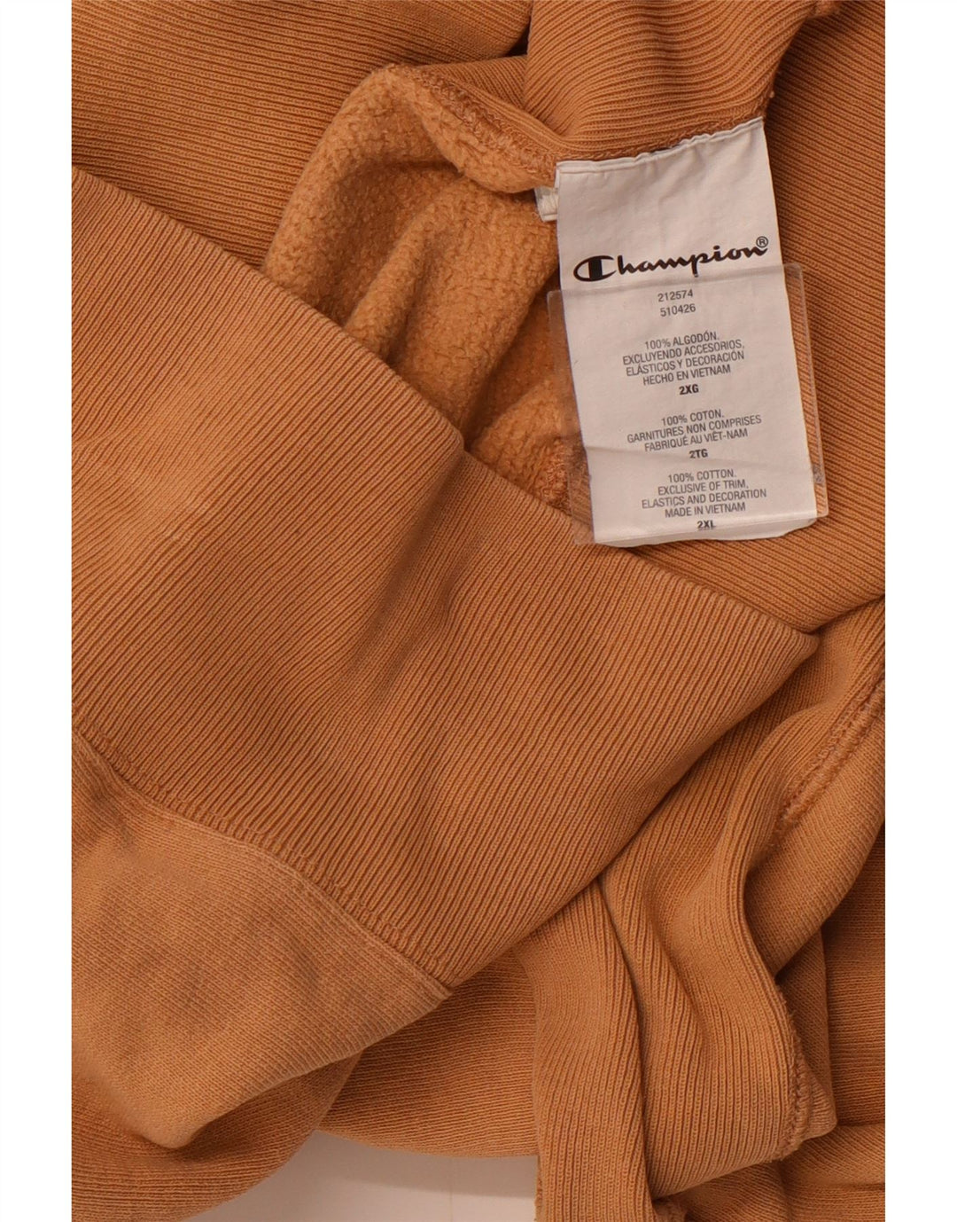 CHAMPION Grafisk hættetrøje til kvinder UK 20 2XL Brun bomuld