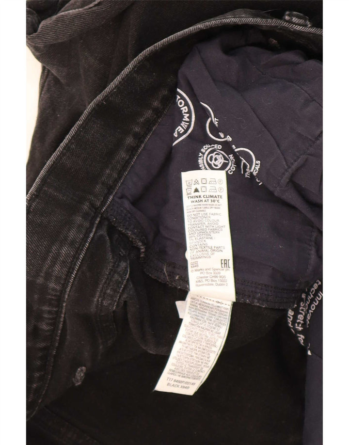Marks & Spencer Straight Jeans til mænd W42 L27 sort bomuld