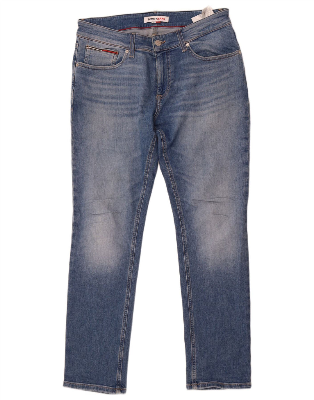 Tommy Hilfiger Herre Slim Jeans W32 L30 Blå Bomuld Classic