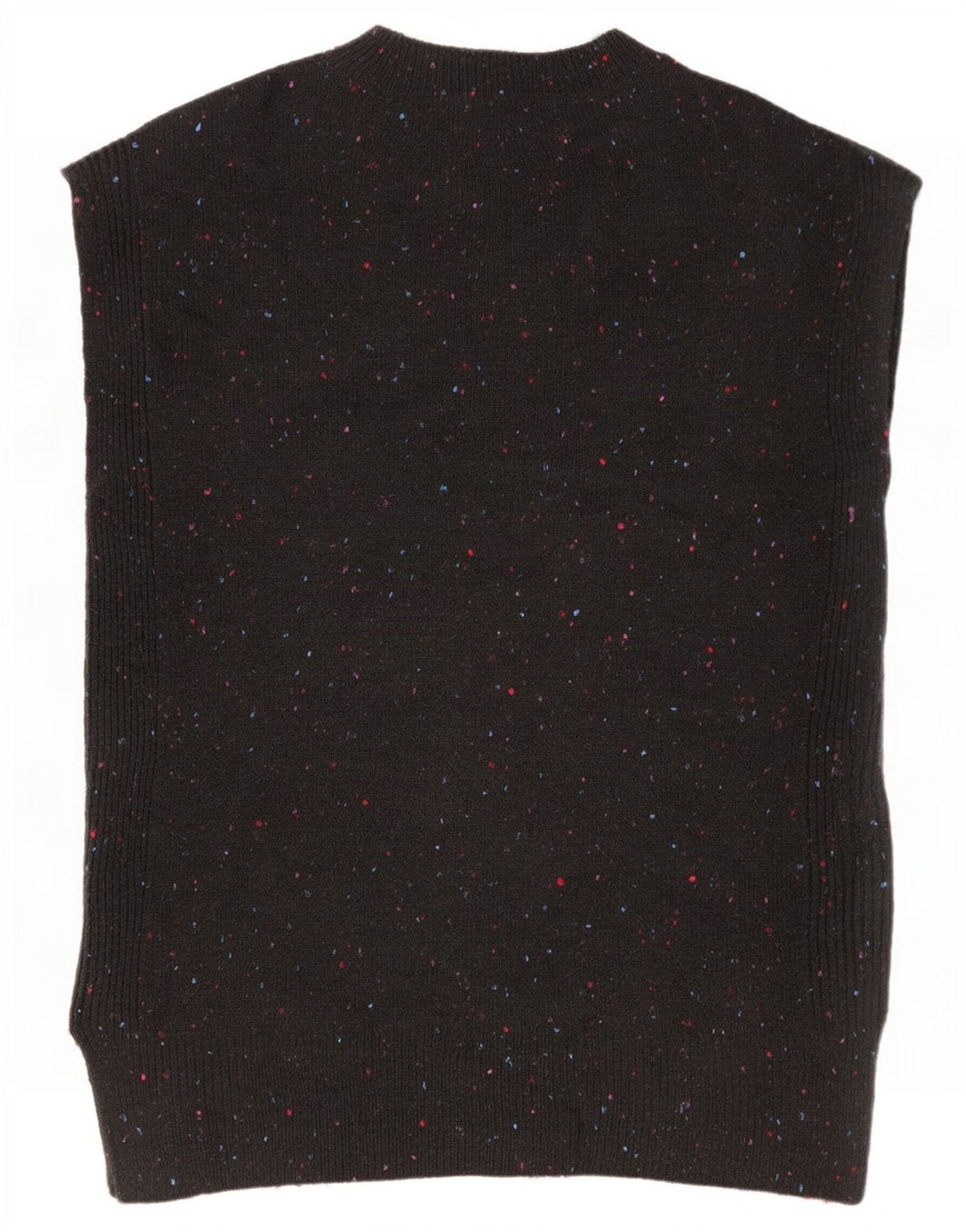 Marks & Spencer Damevest Tank Top UK 10 Small Black Flecked Acryl
