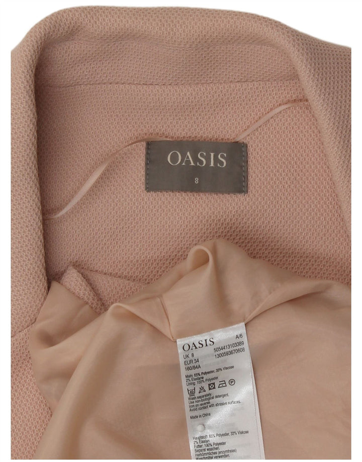 Oasis Womens Longline vest UK 8 Small Pink Polyester