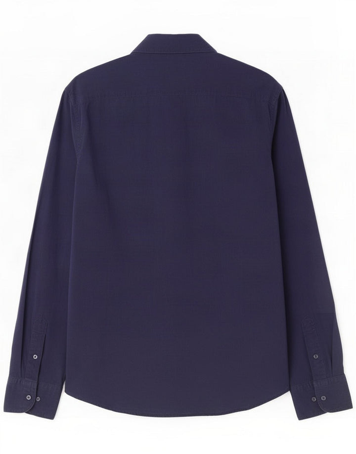 Massimo Dutti Herreskjorte XL Navy Blue Cotton