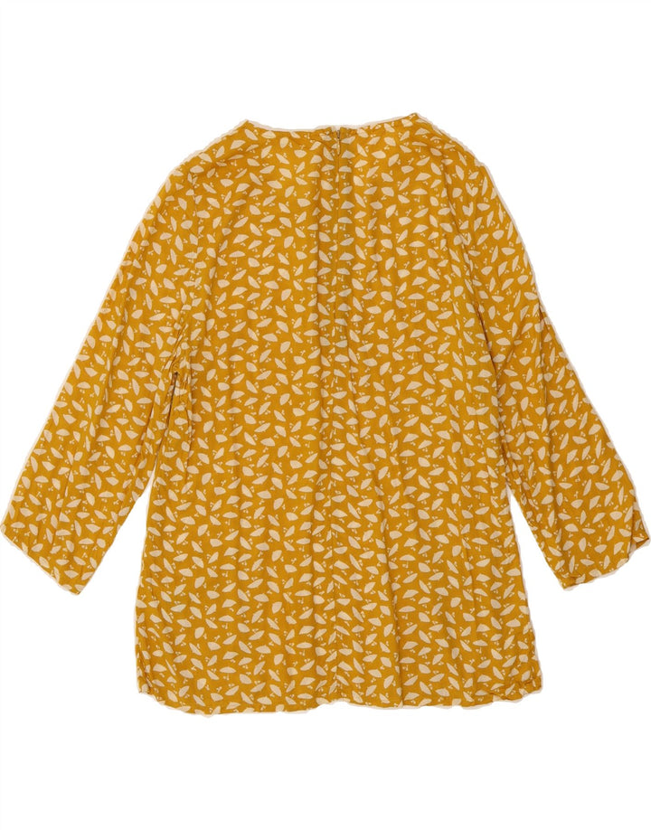 BODEN Womens Abstract Pattern 3/4 Sleeve Blouse Top UK 10 Small  Yellow Vintage Boden and Second-Hand Boden from Messina Hembry 