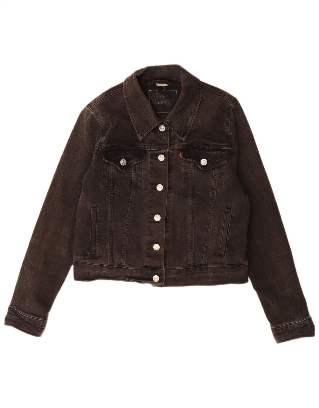 Levi's Dame denimjakke UK 12 Medium Grey Bomuld