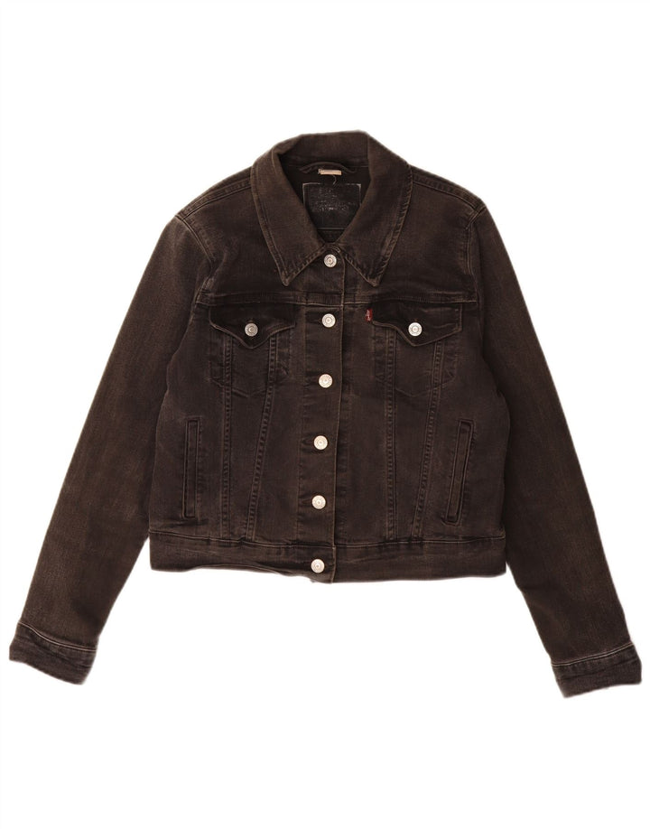 Levi's Dame denimjakke UK 12 Medium Grey Bomuld