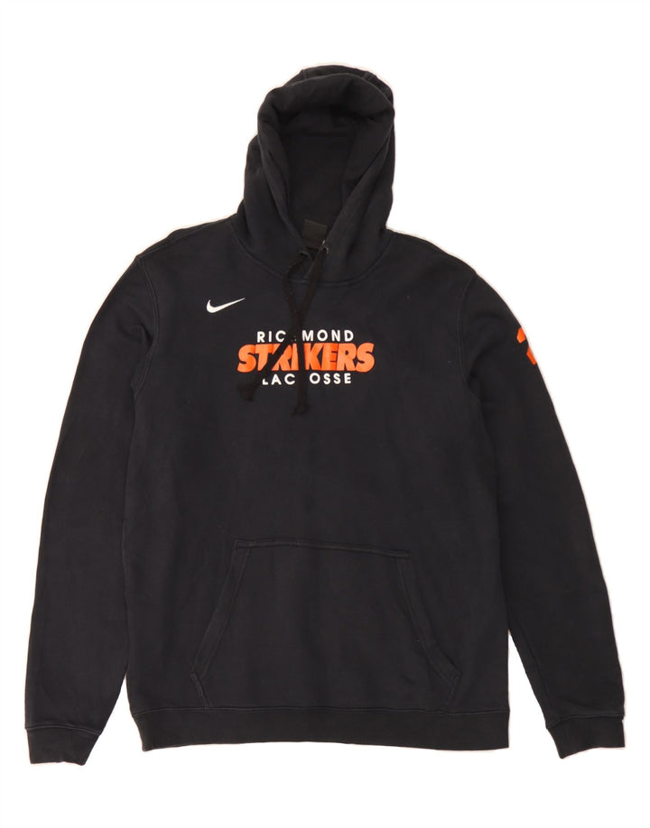 NIKE Mens Graphic Hoodie Jumper Large Black Cotton Vintage Nike and Second-Hand Nike from Messina Hembry 