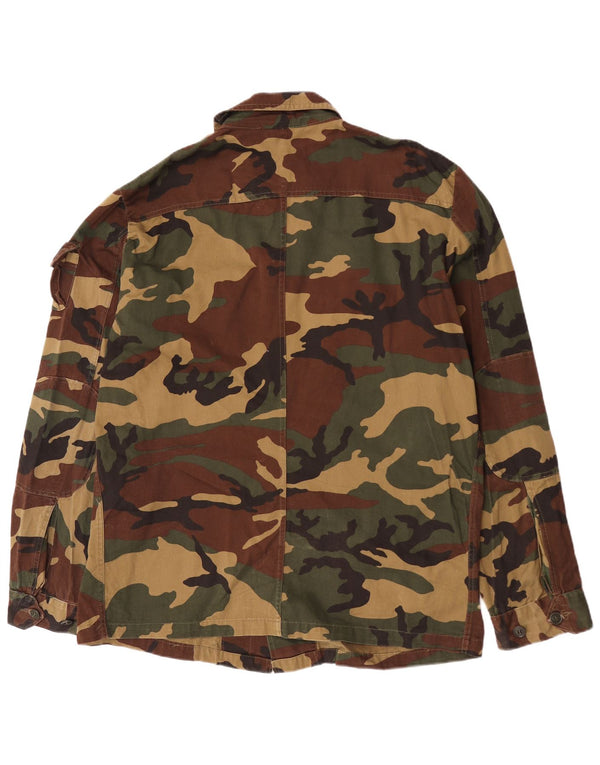 Vintage Herre Military Jacket UK 42 XL Flerfarvet Camouflage
