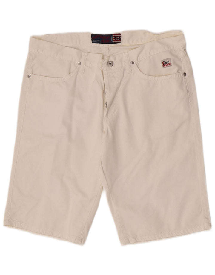 Roy Rogers Herre Casual Shorts W33 Medium White Bomuld