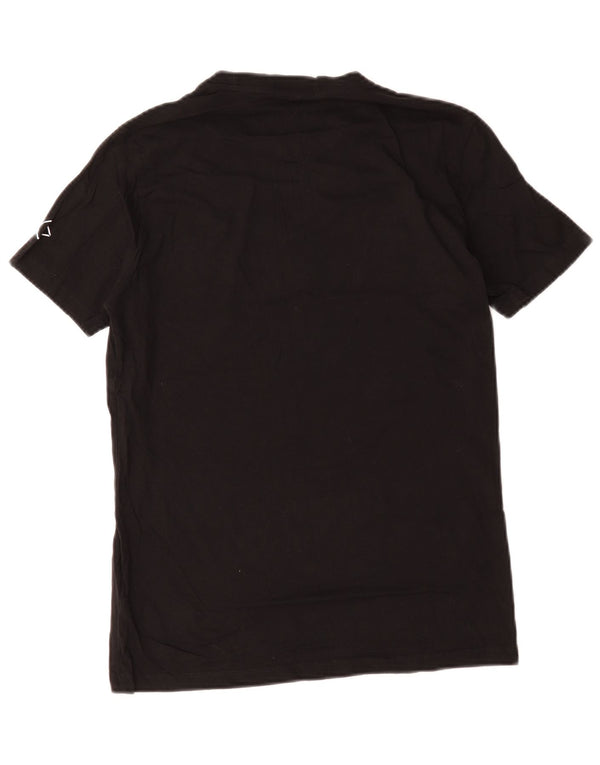 Replay Herre Grafisk T-Shirt Top Medium Sort Bomuld