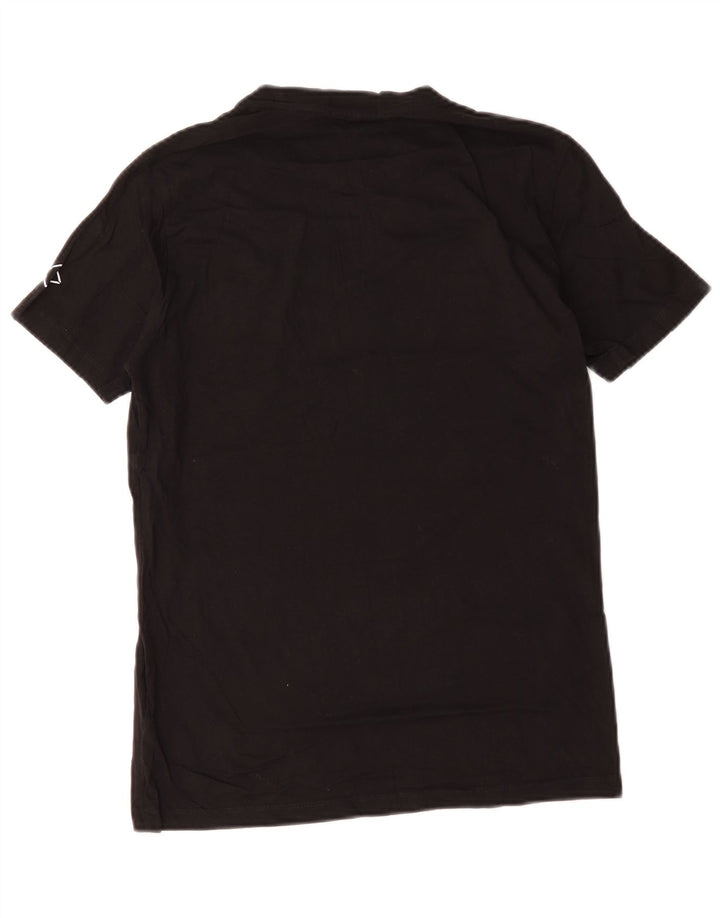 Replay Herre Grafisk T-Shirt Top Medium Sort Bomuld