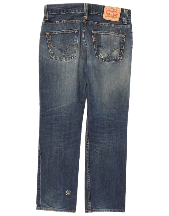 Levi's Herre 511 Distressed Slim Jeans W33 L29 Blå Bomuld
