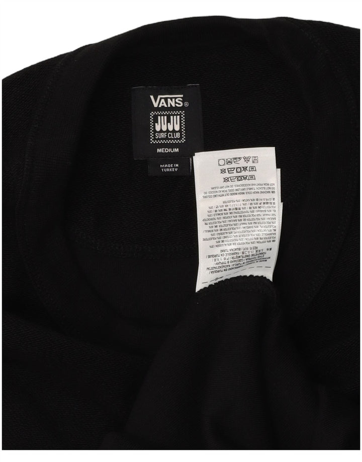 Vans Herre Grafisk Sweatshirt Jumper Medium Sort Bomuld
