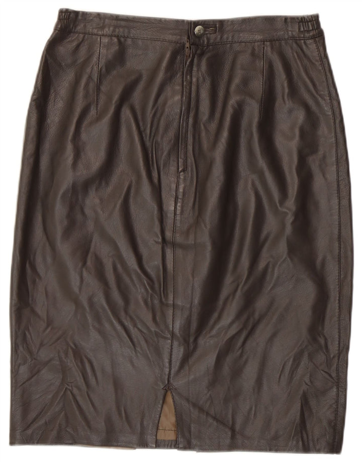 Carla Buti Dame Pencil Skirt IT 44 Medium W28 Brun