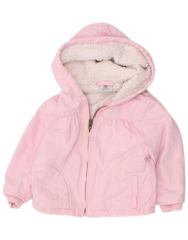 Carhartt Baby Girls Hættejakke Windbreaker 12-18 måneder Pink Bomuld