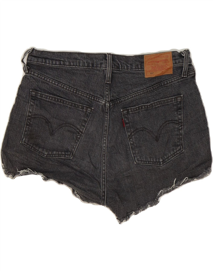 LEVI'S Womens 501 Denim Shorts W29 Medium Grey Cotton Vintage Levi's and Second-Hand Levi's from Messina Hembry 