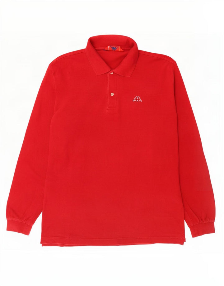 Kappa Langærmet Polo Shirt til mænd Stor rød bomuld