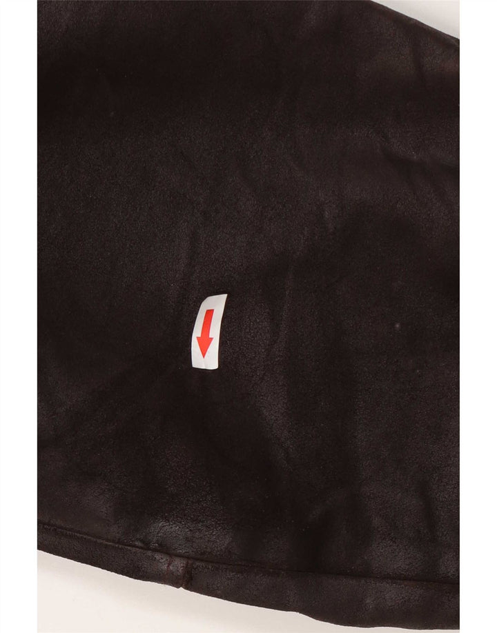 Vintage Dame Læderjakke IT 44 Medium Brun