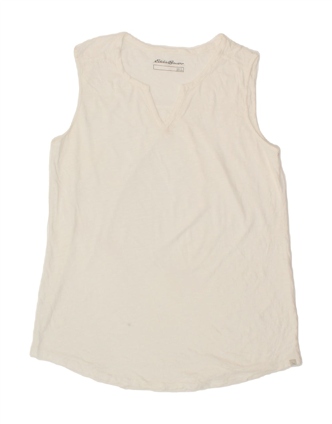 EDDIE BAUER Womens Vest Top UK 16 Large White Vintage Eddie Bauer and Second-Hand Eddie Bauer from Messina Hembry 