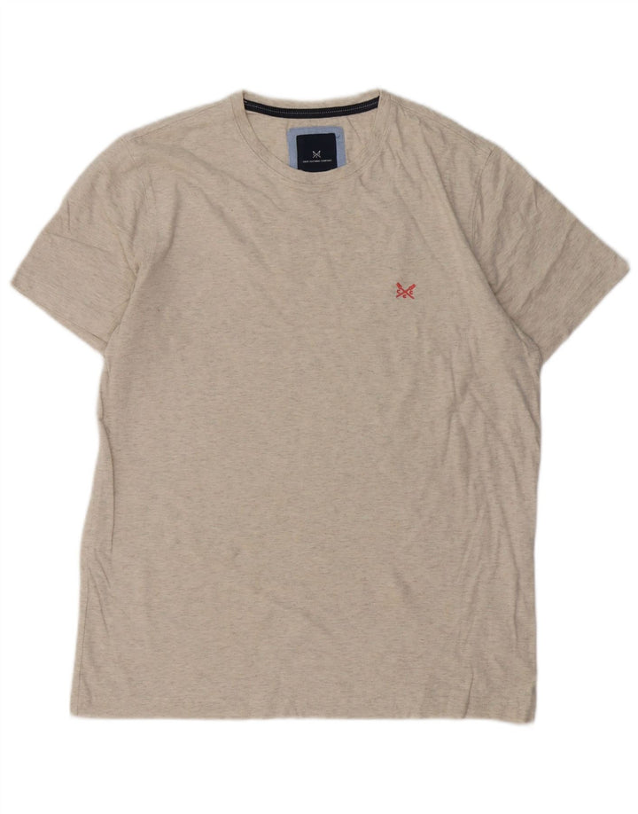 Crew Clothing Herre T-Shirt Top Medium Grey Flecked Bomuld