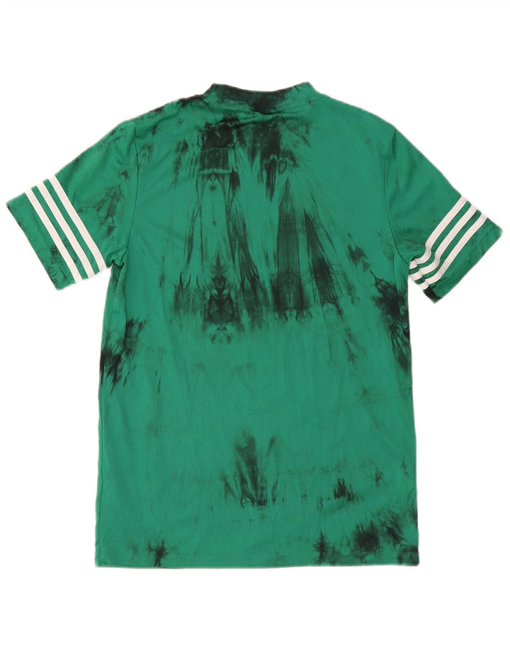 Adidas T-Shirt Top XS Grøn Tie Dye Polyester til mænd