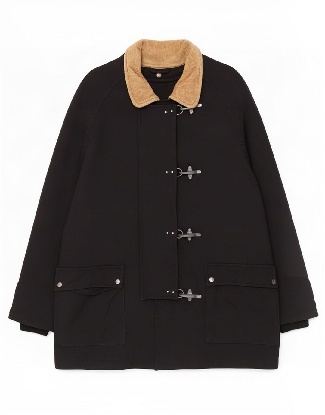 Fay Dame Duffel Coat UK 20 2XL Sort Polyamid