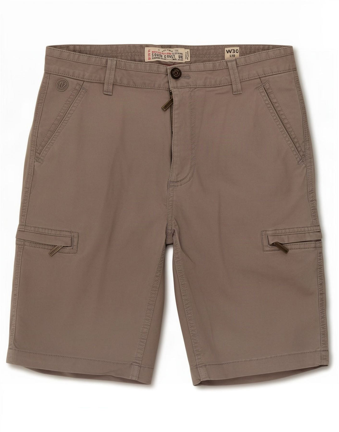 Fat Face Herre Cargo Shorts Medium W30 Grå Bomuld