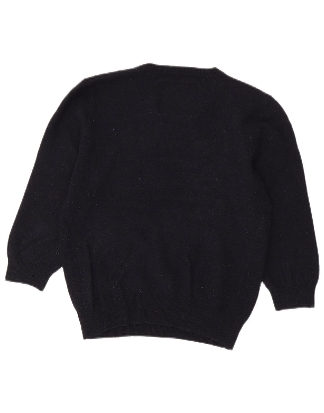 Jack Wills Womens Crop Crew Neck Jumper Sweater UK 12 Medium Navy Blue